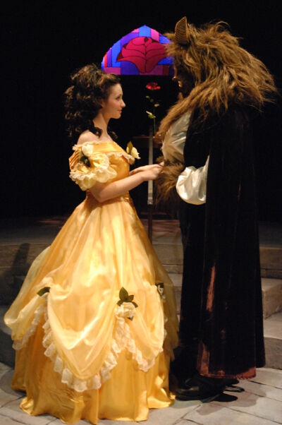Jenna Bainbridge and Leonard Barrett Jr. in Phamaly Theatre Company's 2010 production of 'Beauty and the Beast.' (Courtesy Phamaly Theatre Company)