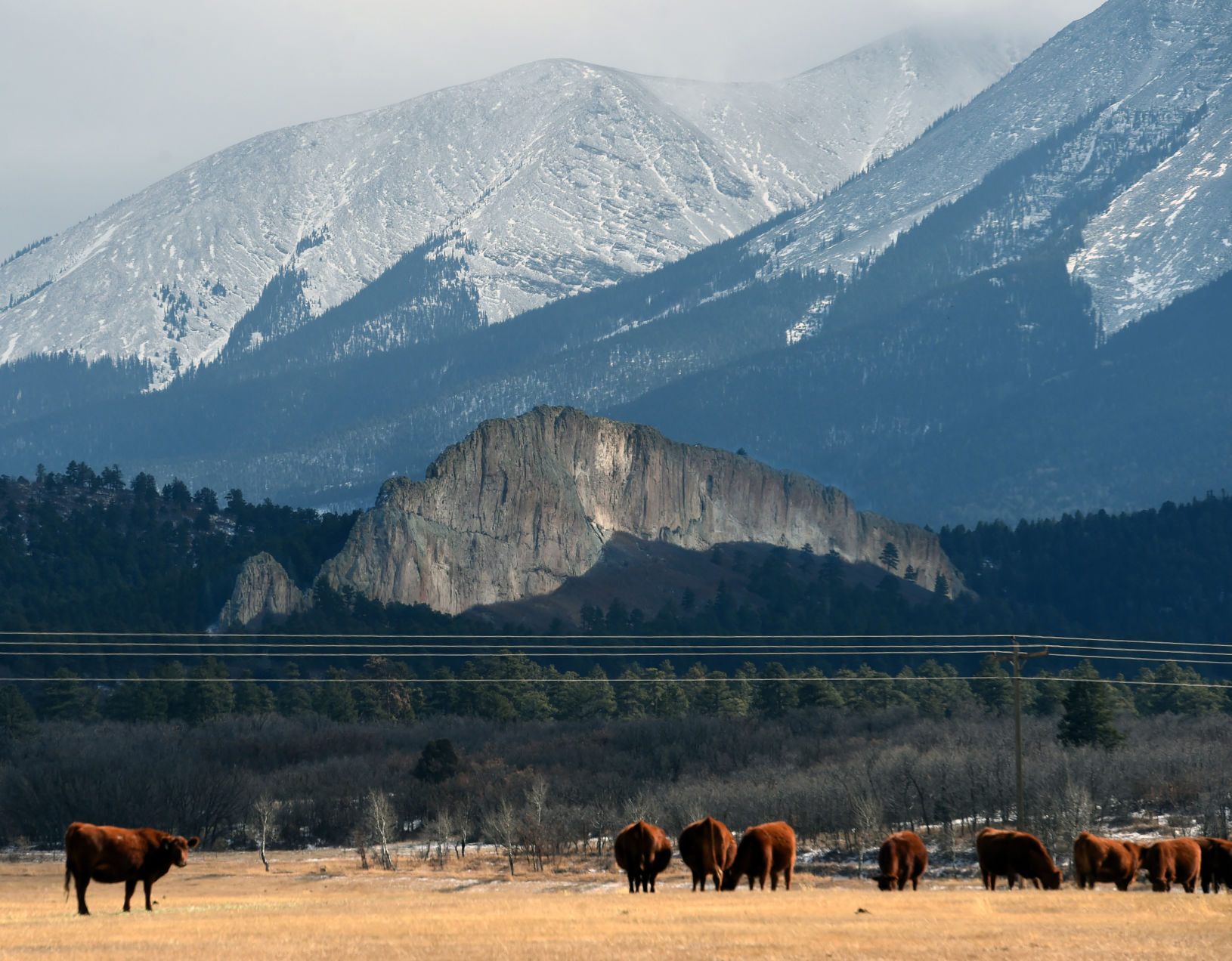 Profile Rock is a dike that radiates from the Spanish Peaks in southern Colorado's San Luis Valley. (Photo by Jerilee Bennett, The Gazette) (JERILEE BENNETT, THE GAZETTE)