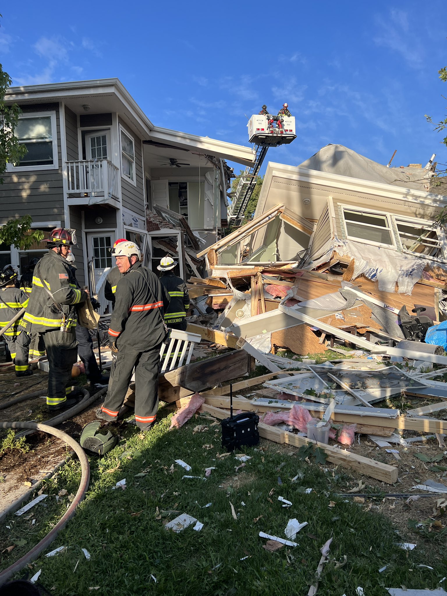 House explodes, partially collapses in Denver leaving 1 injured