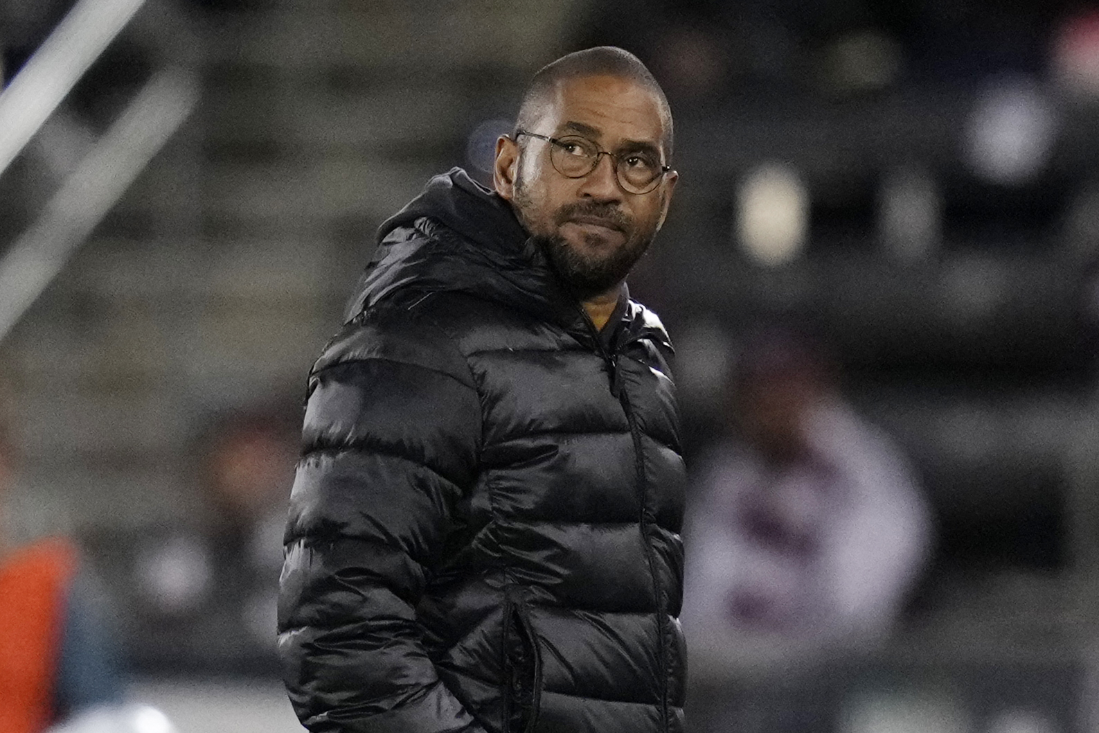 Colorado Rapids head coach Robin Fraser looks on during the second half of an MLS soccer match against the Portland Timbers, Saturday, April 30, 2022, in Commerce City, Colo. (AP Photo/ Jack Dempsey) (Jack Dempsey)
