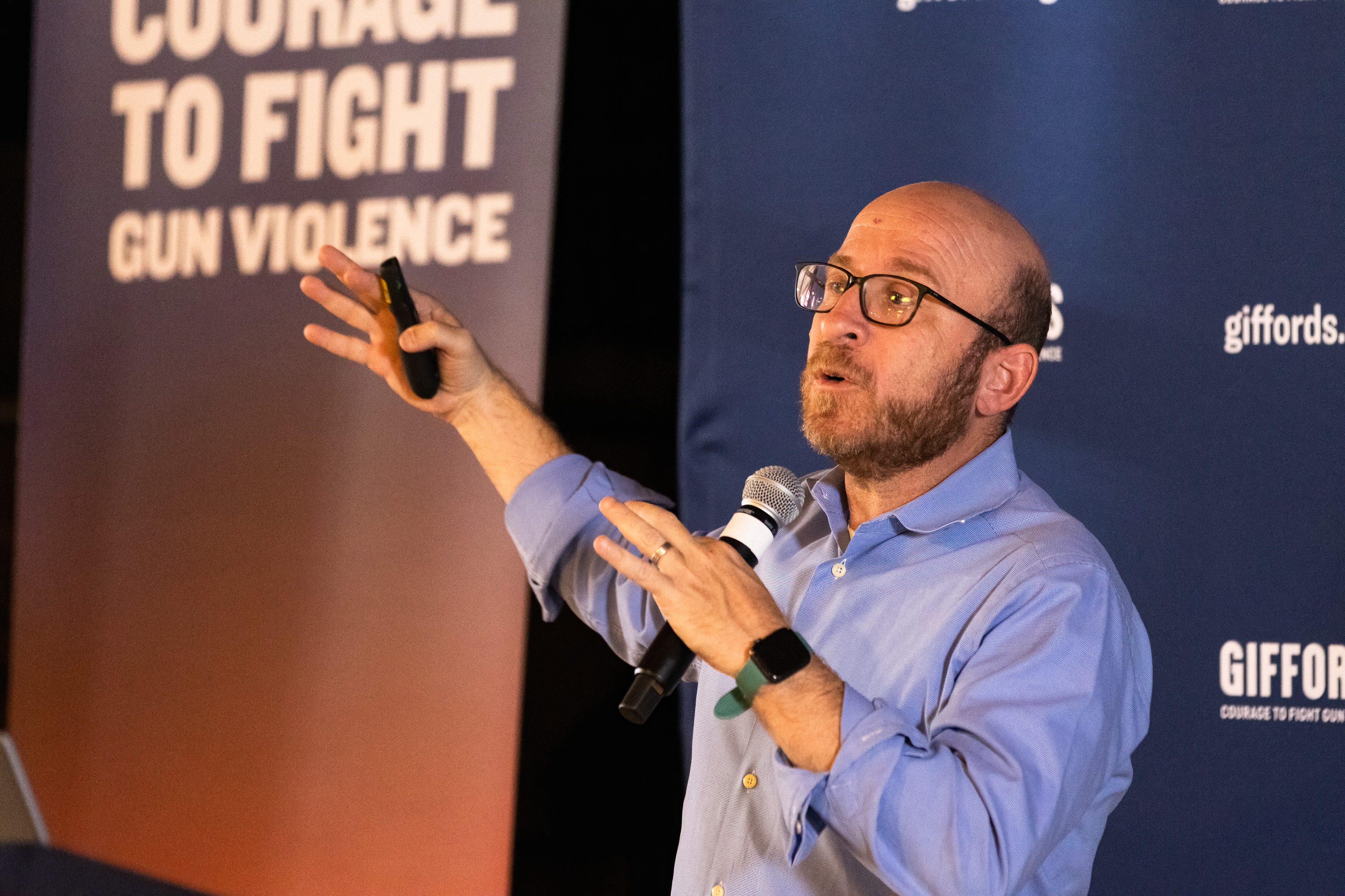 Joe Fuld addresses participants at The First Baptist Church of Denver on Friday, Sept. 8, 2023, during a training seminar for gun violence survivors. (Liz Copan/special to The Denver Gazette) (Liz Copan/Special to The Denver Gazette)