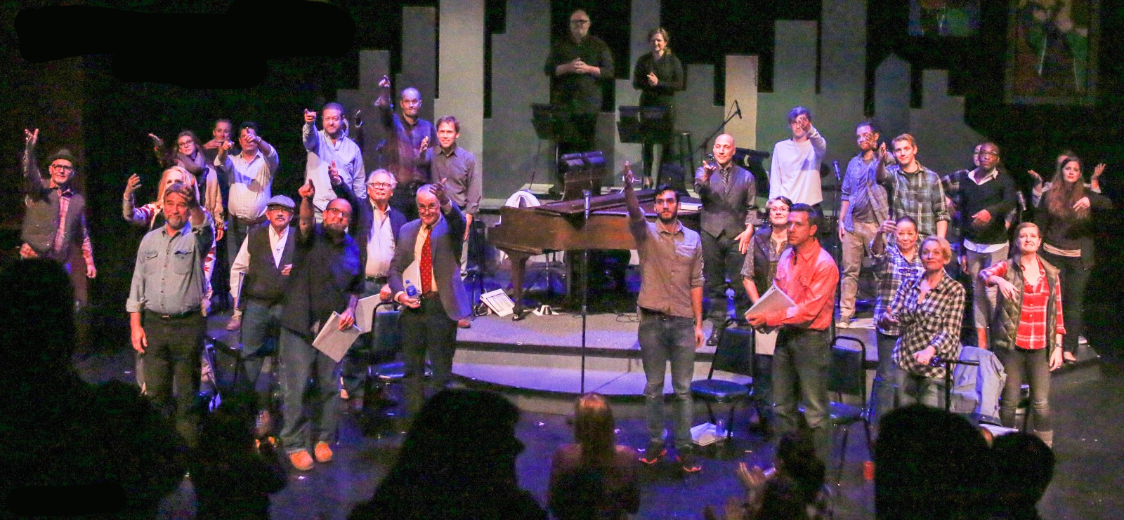 BDT Stage marked the 20th anniversary of the Matthew Shepard murder with a reading of 'The Laramie Project' that included an all-star cast of local actors and area personalities. Photo taken October 12, 2018. (John Moore, The Denver Gazette)
