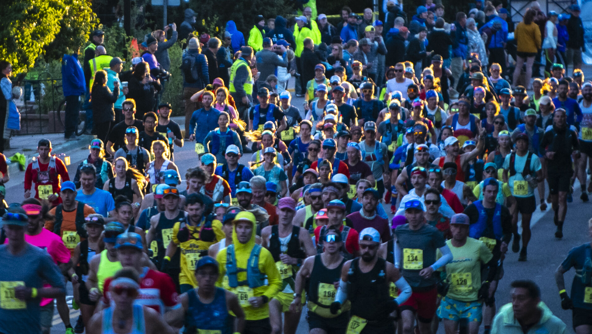 The 68th running of the Pikes Peak Marathon starts in Manitou Springs on Sunday, September 17, 2023. (Gabi Broekema)