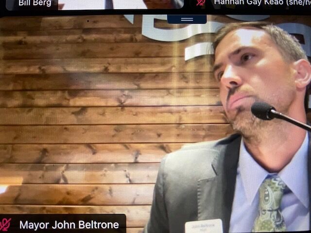 Screengrab from a video of Edgewater Mayor John Beltrone, who listens as Adam Fresquez' family asks the Edgewater city council to take the investigation into his death away from the city police. (CarolMcKinleyDenver Enterprise Reportercarol.mckinley@gazette.comhttps://denvergazette.com/content/tncms/avatars/5/c3/a0f/5c3a0fbe-1007-11ec-9e18-b7f42cfa4b0f.9565a0ce58866e86bcf18260621c2a46.png)
