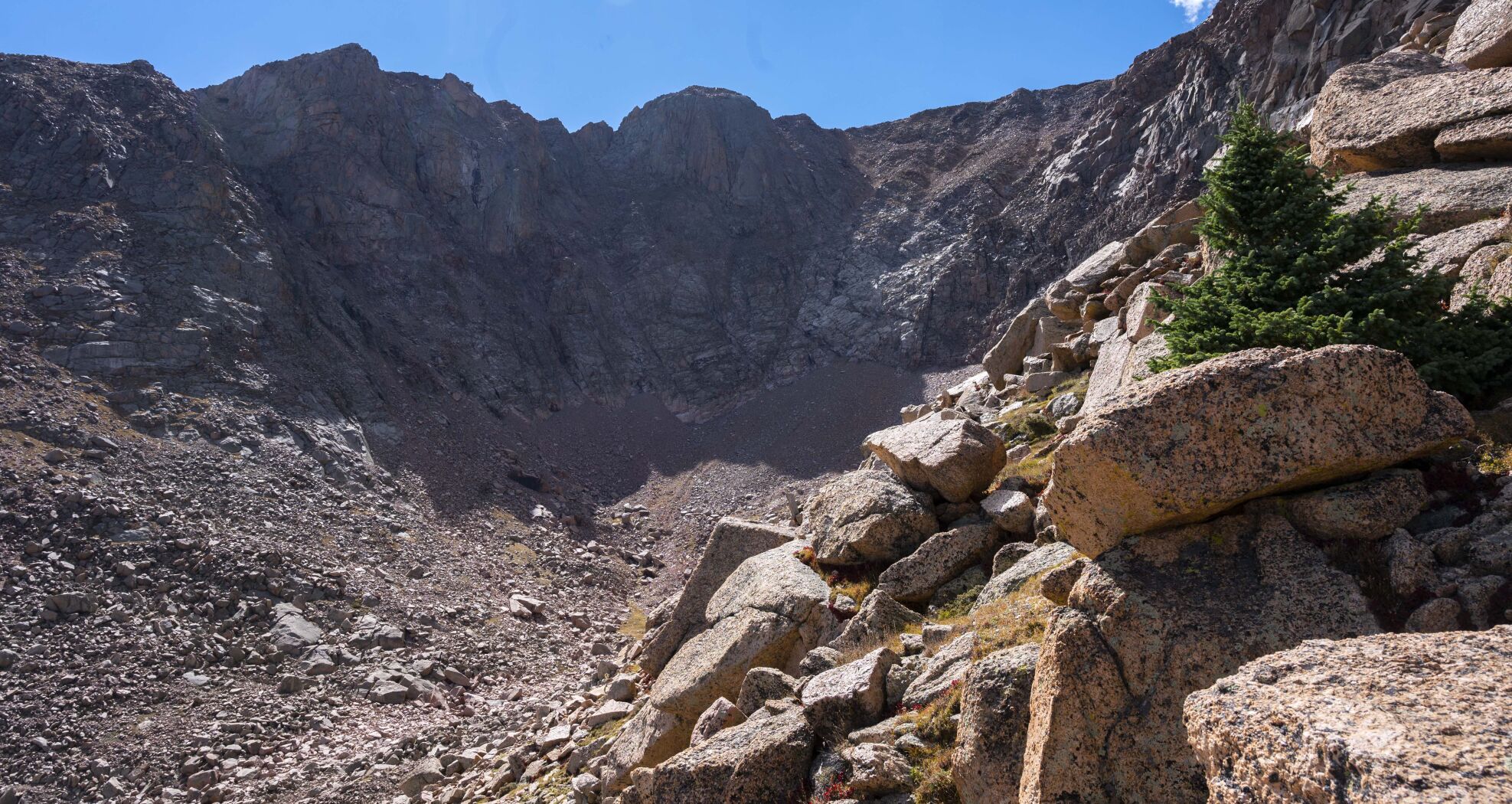 The Crater, south of A-Frame and Cabin Creek sits below the Cirque on Pikes Peak. (The Gazette, Christian Murdock) (Christian Murdock)