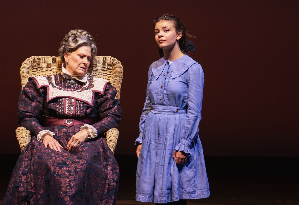 Sophia Dotson plays Fredrika opposite a sleeping grandmother (Leslie Alexander) in the DCPA Theatre Company's 'A Little Night Music' through Oct. 8. (Amanda Tipton Photography)