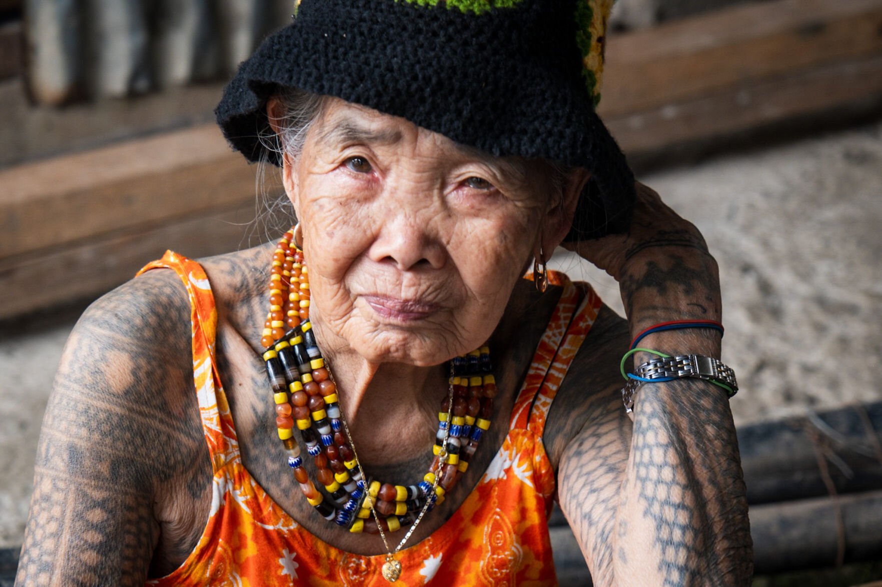 A photo of Whang-Od, age 107. Photo by Aria Brauchli, Special to The Gazette (Aria Brauchli, Special to The Gazette)
