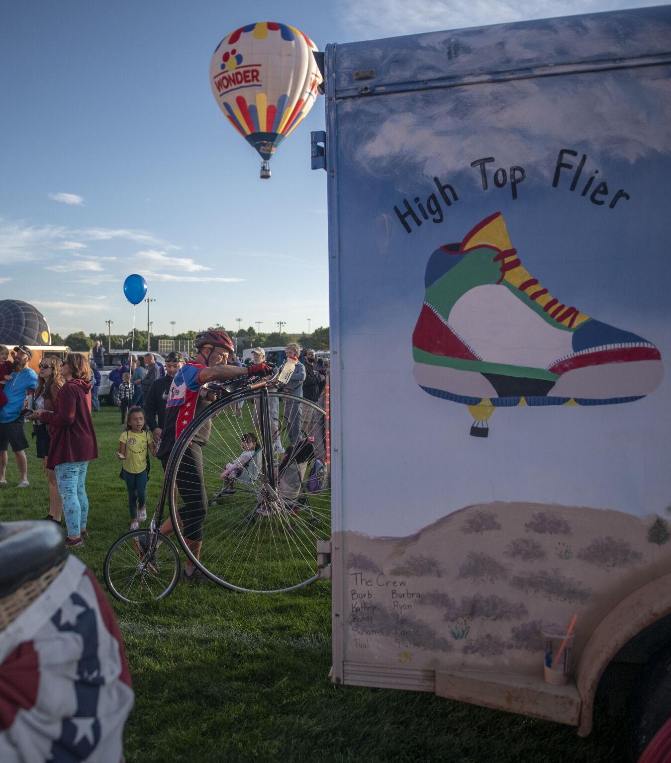 Families and friends gather around colorful balloons for their Labor Day Lift Off in Colorado Springs on Saturday, September 2, 2023. (Gabi Broekema, The Gazette) (Gabi Broekema)