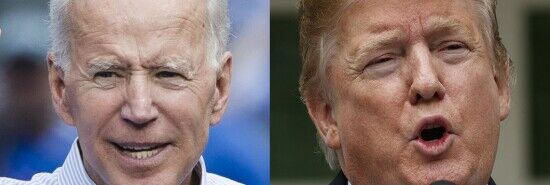 Trump maintains lead over GOP rivals and is virtually tied with Biden, poll says