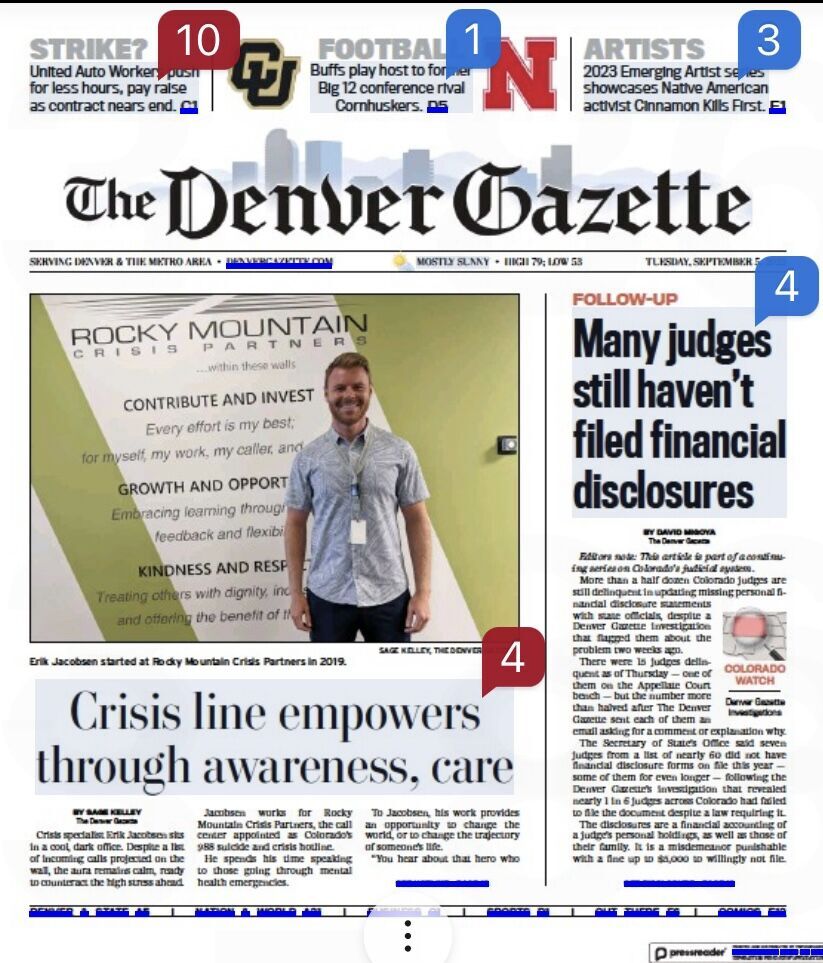judges front page