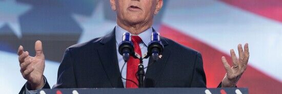 Pence says Trump ‘walked away from American leadership’ while likening several of his policies to Biden