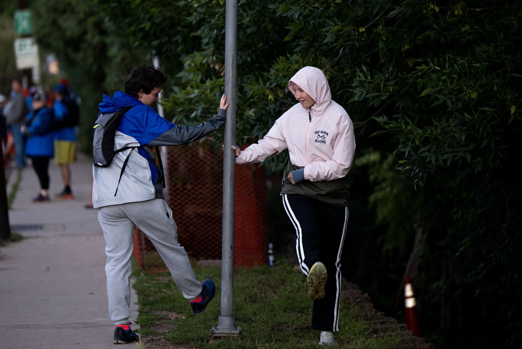 Runners warm up before the Pikes Peak Ascent on Saturday, Sept. 16, 2023. (Parker Seibold, The Gazette) (Parker Seibold)