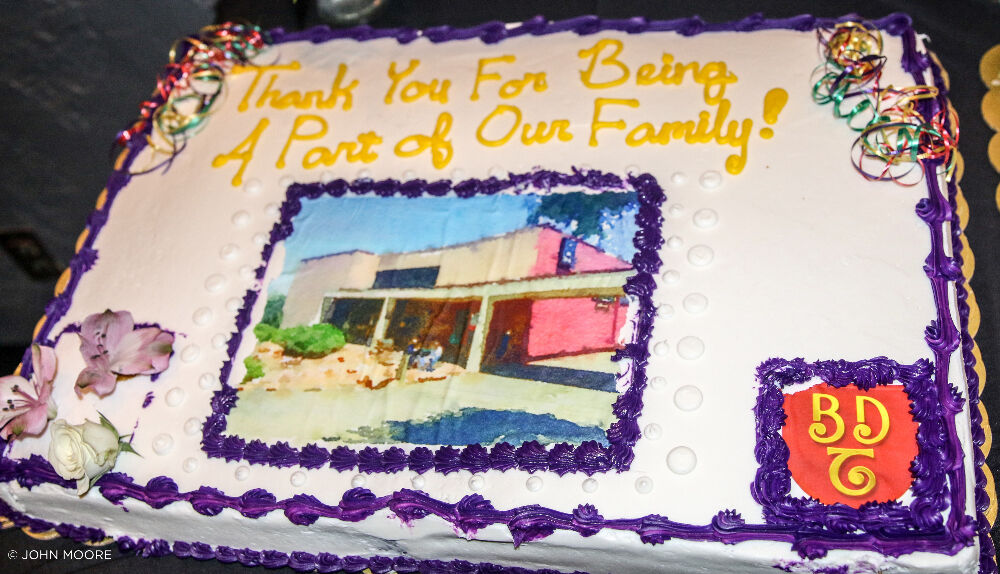 The cake when BDT Stage celebrated its 40th anniversary in Boulder in August 2017. (JOHN MOORE/DENVER GAZETTE)
