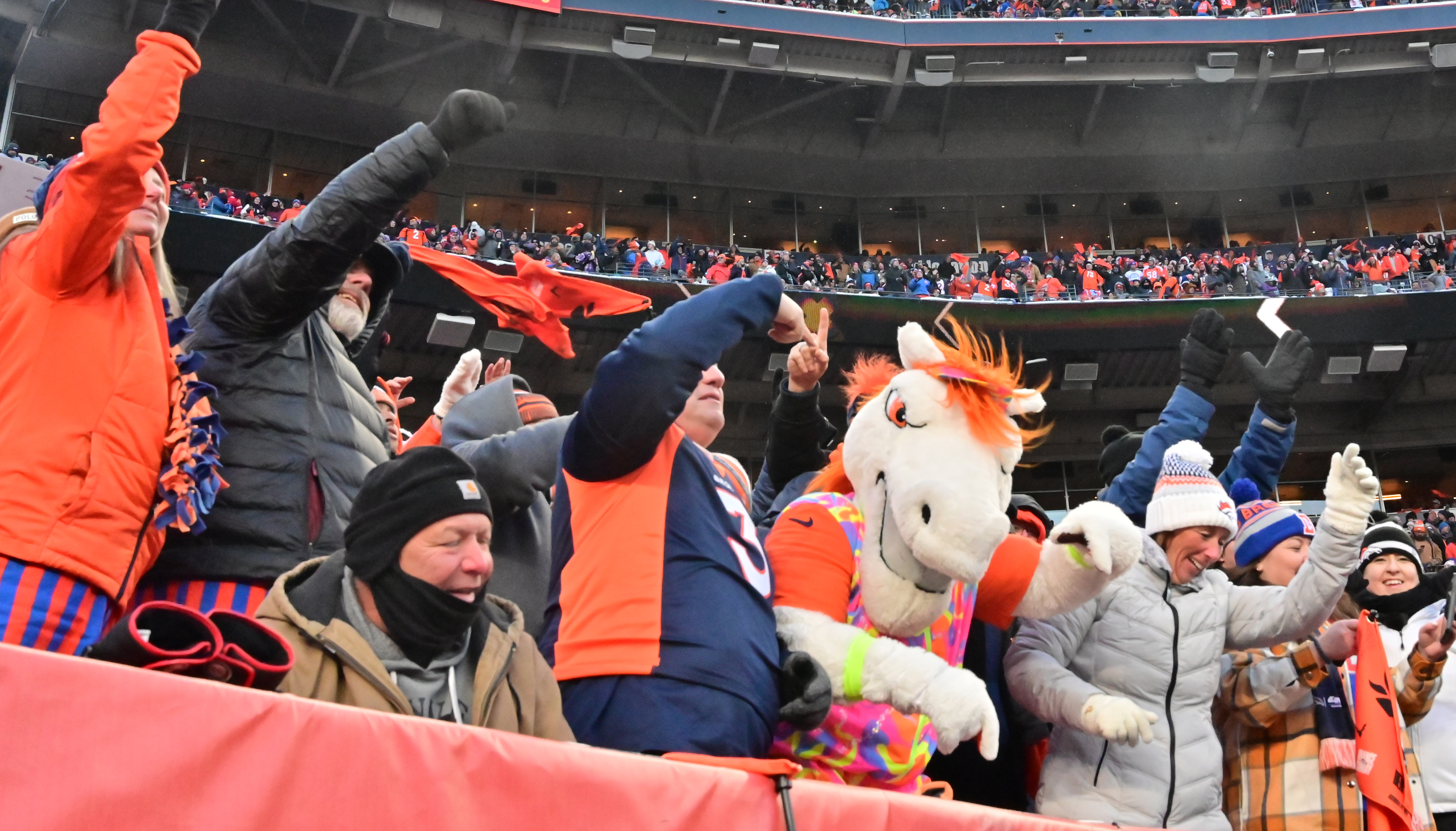 Broncos fans have a great time with the first win over the Chiefs in 8 years. (Photo by Jerilee Bennett, The Gazette)