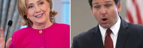 Ron DeSantis blames Hillary Clinton for political division in the country