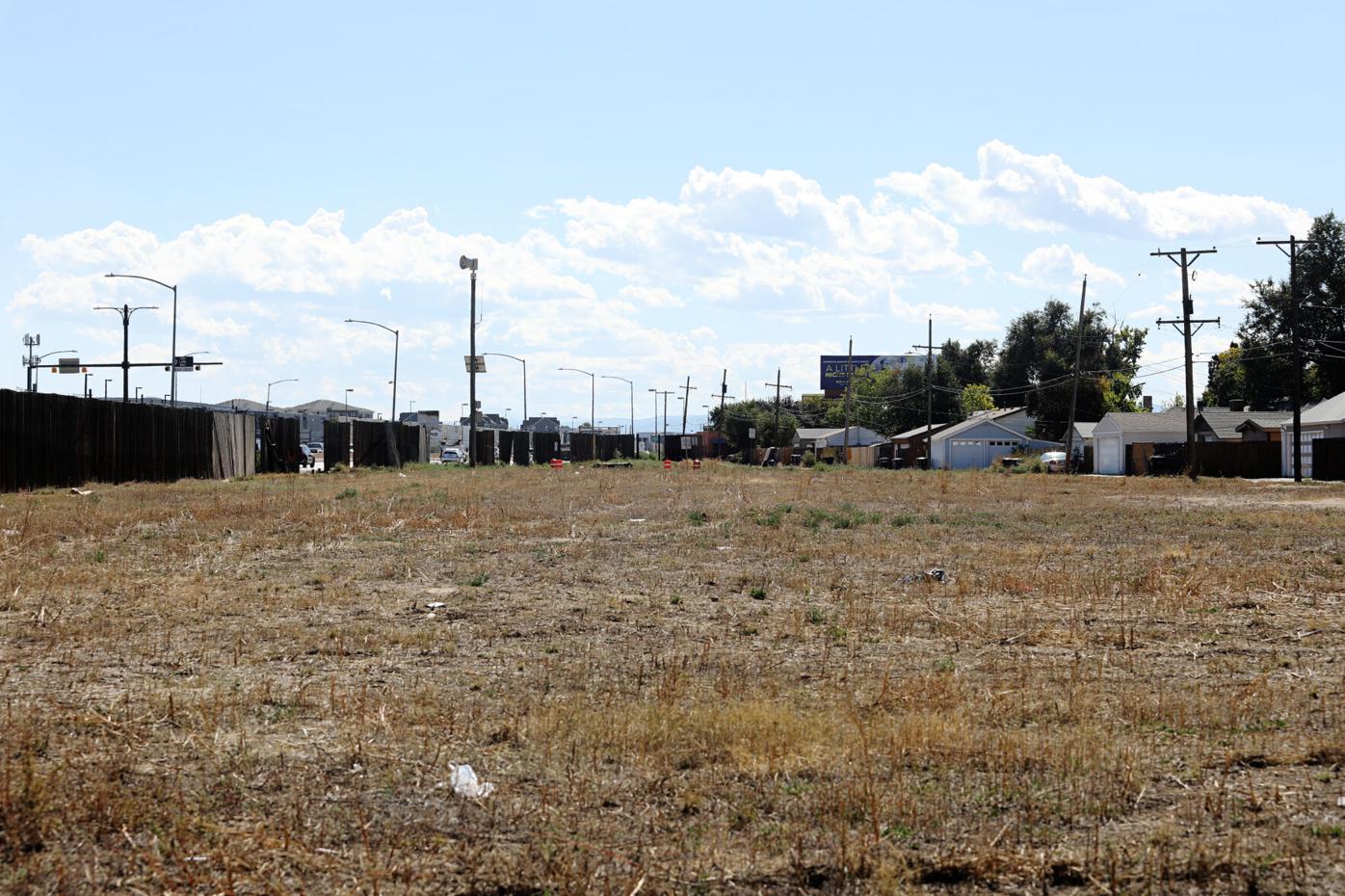 The lot at 2301 S. Santa Fe Drive currently sits vacant
