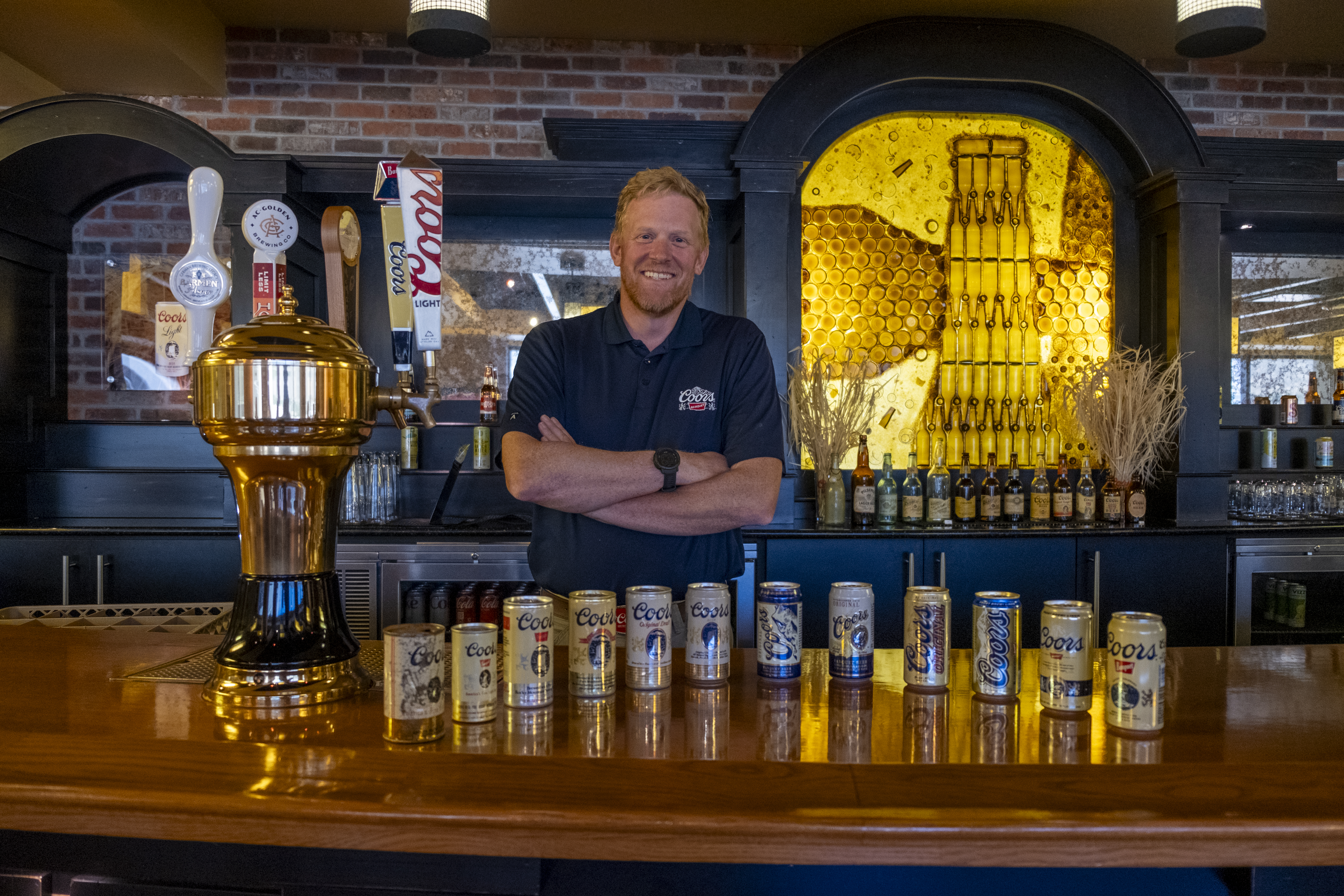 Peter J. Coors, son of Peter H. Coors, poses for a photograph inside Bill's Pub with several Coors banquet beer cans after a tour of the Coors Brewery, Tuesday, Sept. 26, 2023. (JonathanIngrahamDigital Strategistjonathan.ingraham@denvergazette.comhttps://denvergazette.com/content/tncms/avatars/c/dd/7f0/cdd7f086-b693-11ec-b373-bba598953eb6.fc0f5608a6f1144f64f080f771bd904d.png)