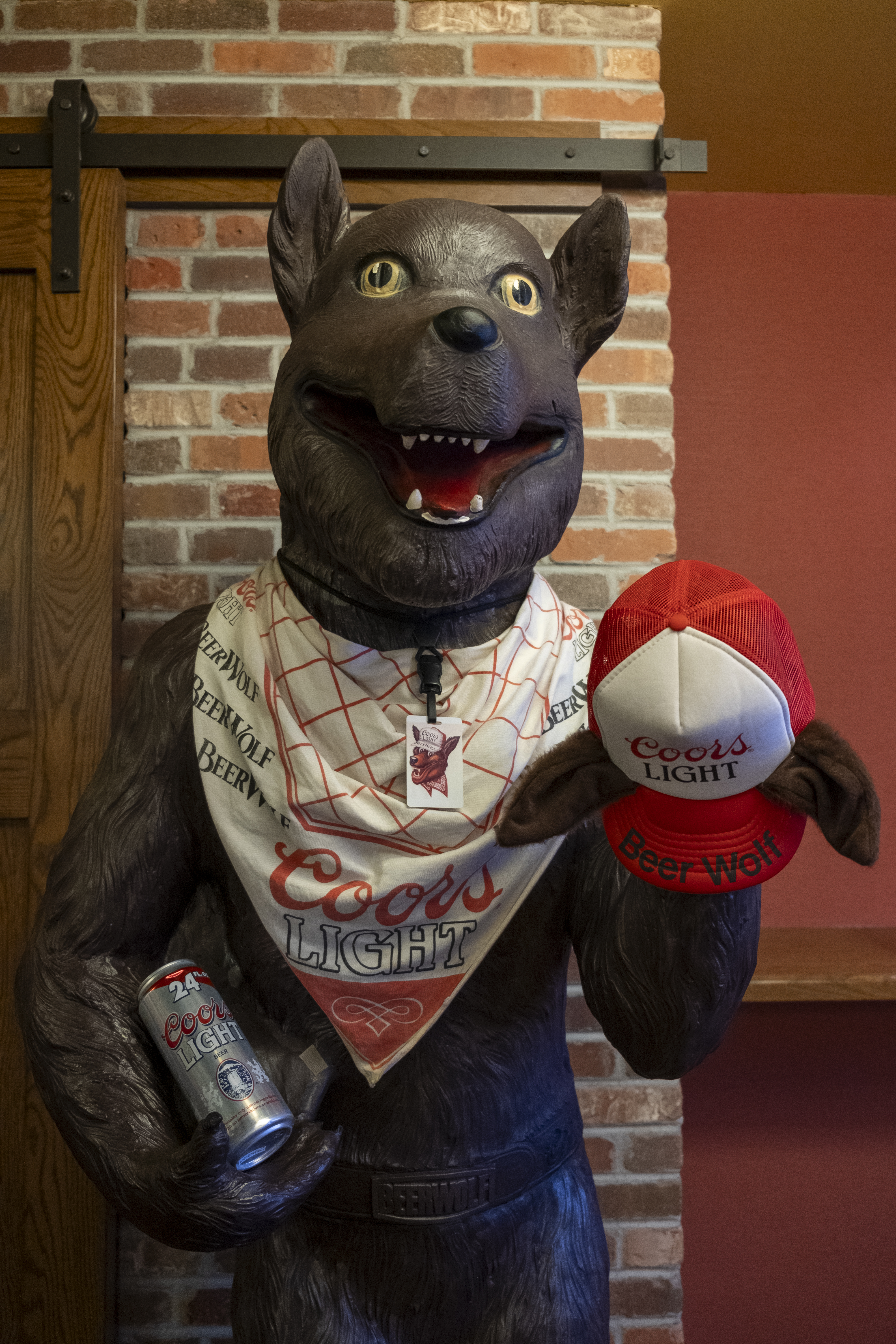 One of 30 Beer Wolf robots, released to distributors in 1985 in order to help sell Coors Light, stands in Bill's Pub at the Coors Brewery Tuesday, Sept. 26, 2023 in Golden, Colorado. (JonathanIngrahamDigital Strategistjonathan.ingraham@denvergazette.comhttps://denvergazette.com/content/tncms/avatars/c/dd/7f0/cdd7f086-b693-11ec-b373-bba598953eb6.fc0f5608a6f1144f64f080f771bd904d.png)