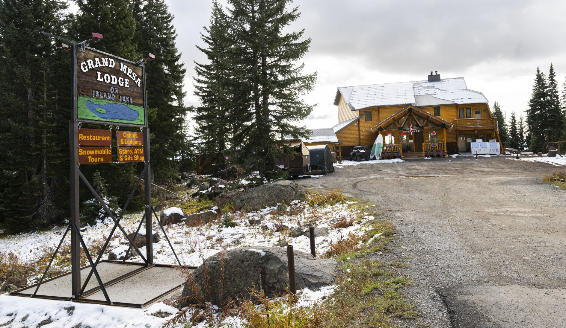 The Grand Mesa Lodge at Island Lake in the Grand Mesa National Forest Wednesday, Oct. 4, 2023. The Grand Mesa is home to more than 300 lakes. (The Gazette, Christian Murdock) (Christian Murdock/The Gazette)