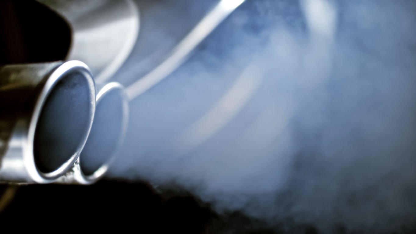 Close-up of car exhaust pipe ((Photo by simonkr, iStock))