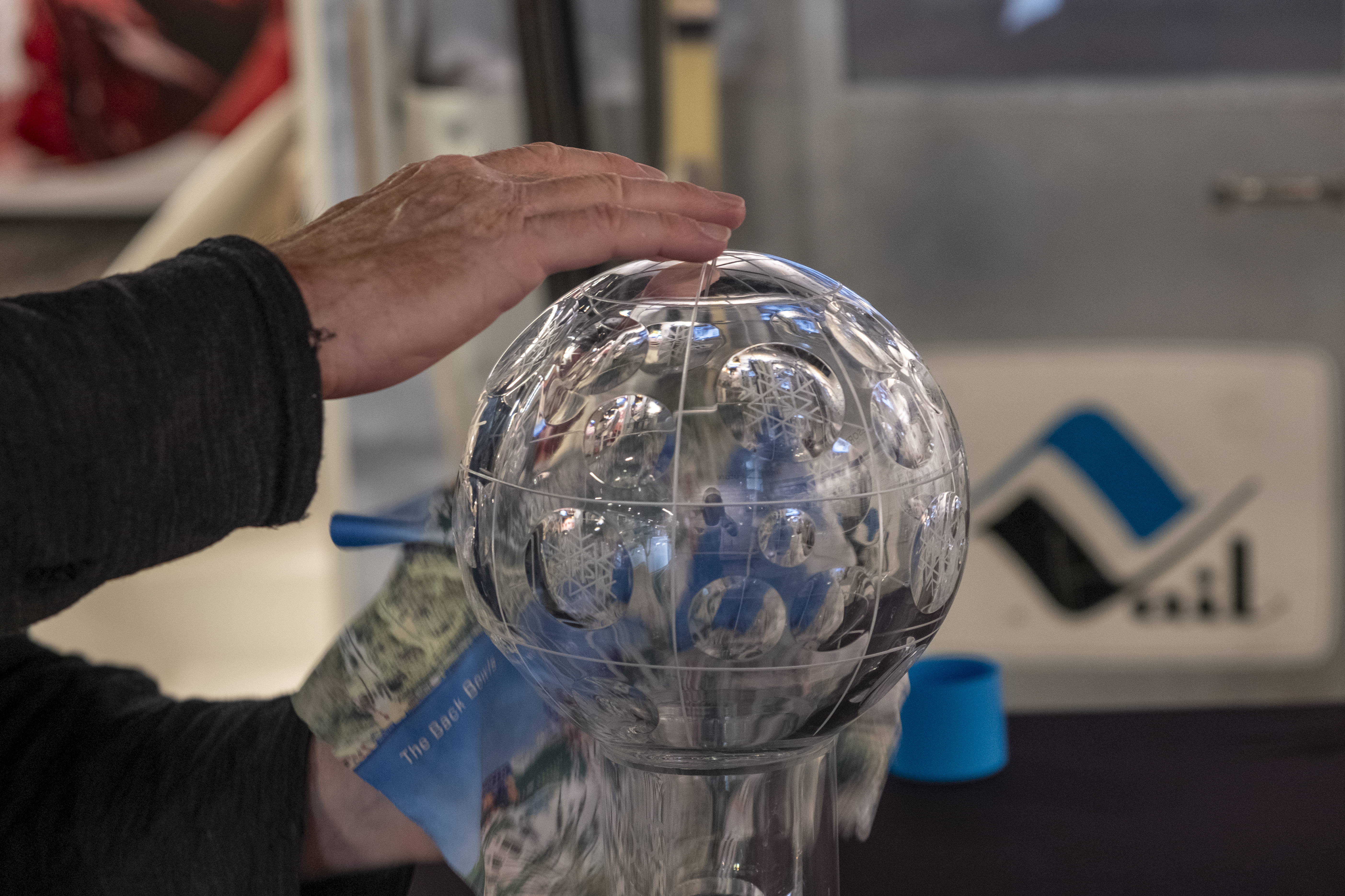 Chris Anthony wipes clean Mikaela Shiffrin's World Cup Giant Slalom globe she won during the 2022-23 ski race season. Shiffrin broke the trophy while filming a car commercial in Andorra in March 2023 and Anthony took on the task of repurposing the broken trophy and have it displayed at the Colorado Snowsports Museum in Vail, Colorado. (JonathanIngrahamDigital Strategistjonathan.ingraham@denvergazette.comhttps://denvergazette.com/content/tncms/avatars/c/dd/7f0/cdd7f086-b693-11ec-b373-bba598953eb6.fc0f5608a6f1144f64f080f771bd904d.png)