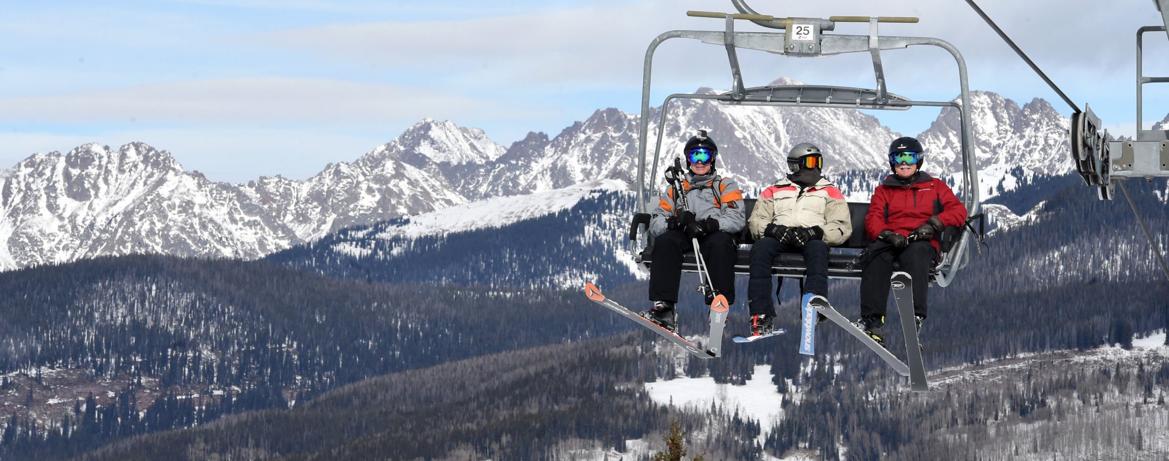 Riding the chair lift at Vail Ski Resort. (Gazette file)