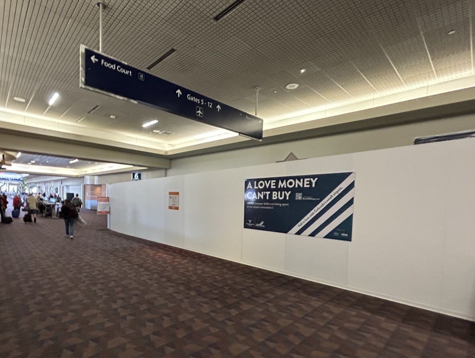 Concourse construction is underway at the Colorado Springs Airport. (Jessica Van Dyne, the gazette)