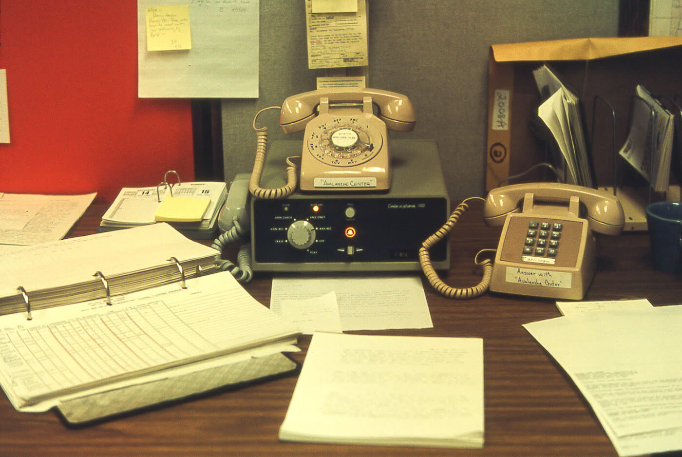 In its early days, Colorado Avalanche Information Center disseminated warnings and forecasts via hotline. Photo courtesy Nick Logan (Nick Logan)