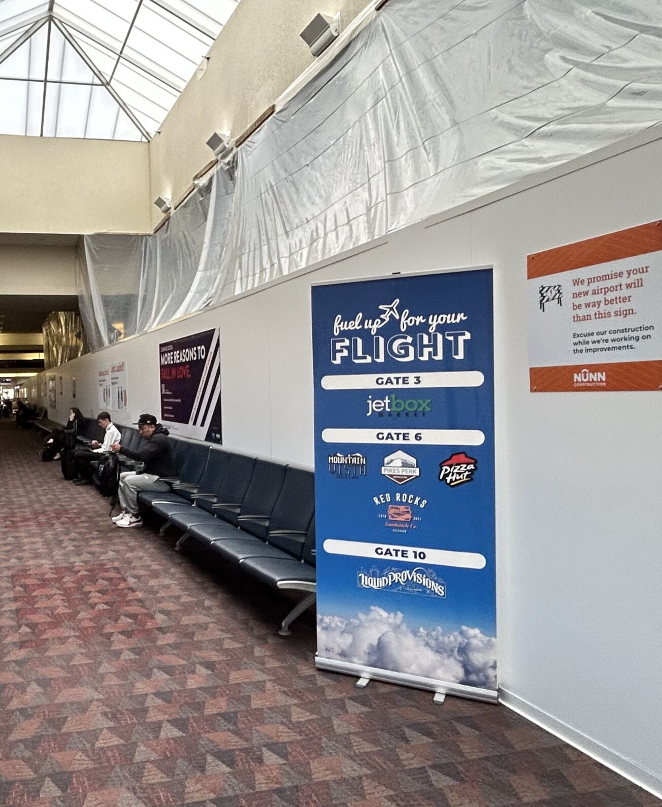 Concourse construction underway at the Colorado Springs Airport. (Jessica Van Dyne, the gazette)