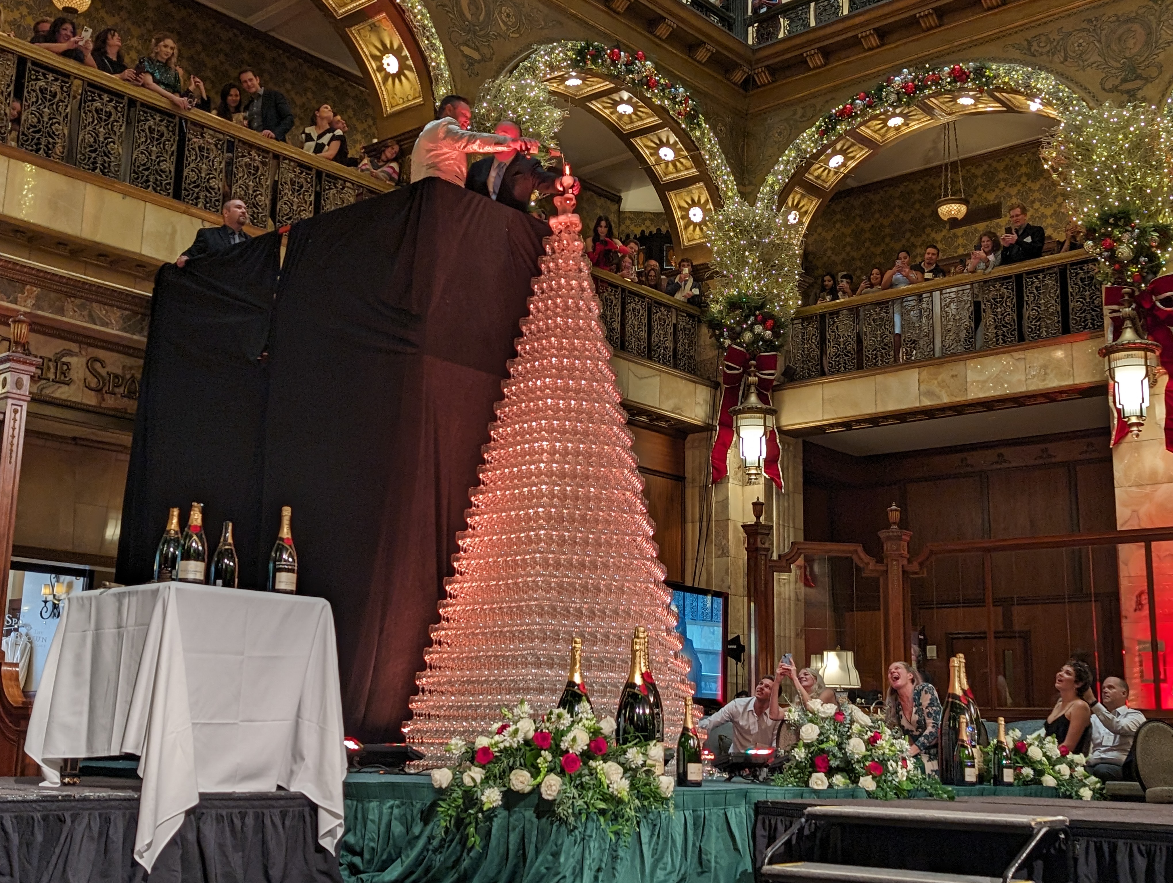 Champagne Cascade pours into the holiday season