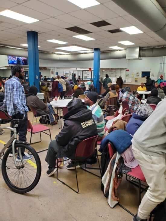 Scenes inside St. Francis Day Shelter on Nov. 26. The shelter serves as a place for homeless to seek refuge from freezing temperatures. (Courtesy: St. Francis Day Shelter)
