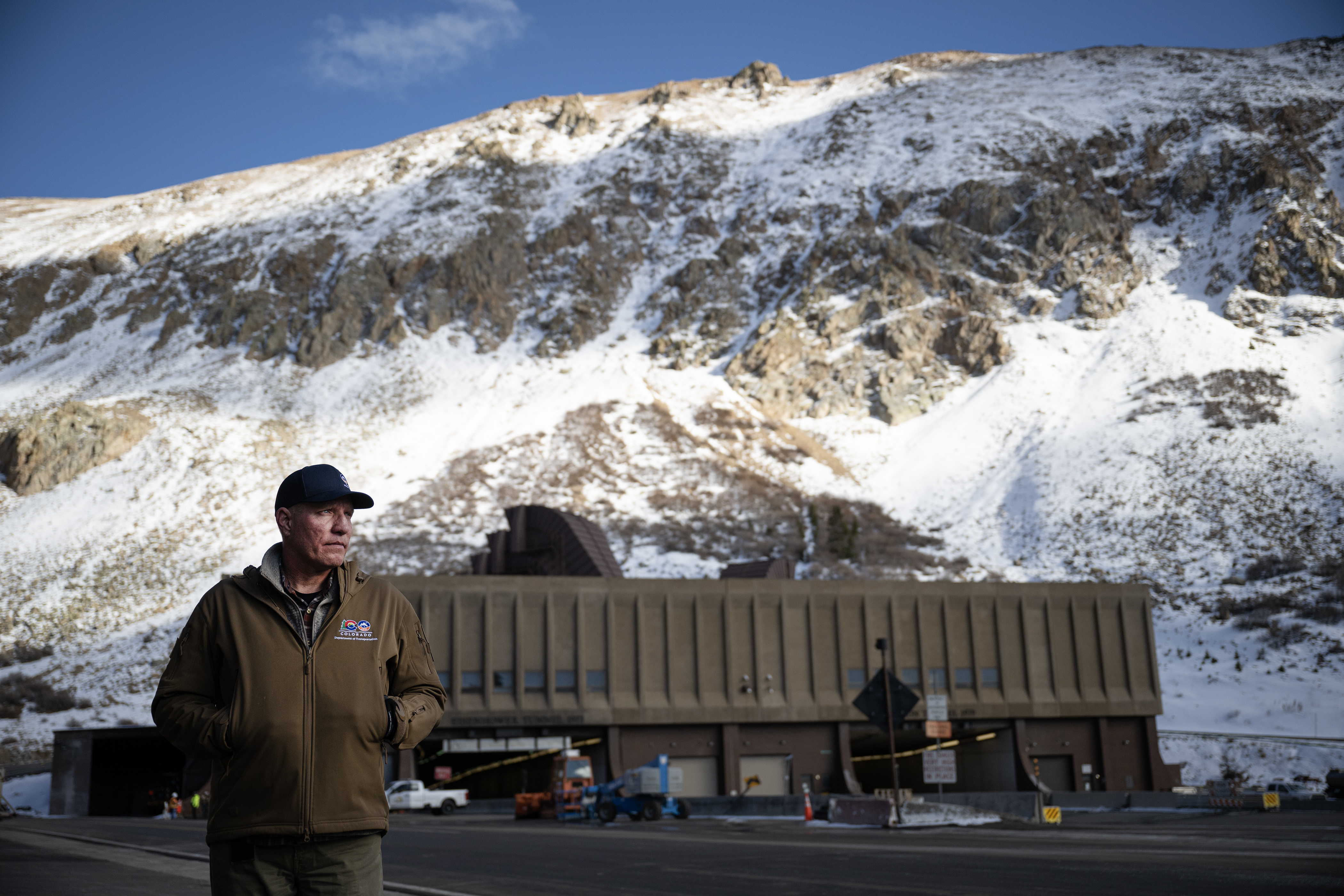 Colorado Department of Transportation director of maintenance operations John Lorme stands for a portrait on Friday, Nov. 17, 2023, at the West Portal of the Eisenhower–Edwin C. Johnson Memorial Tunnel in Summit County, Colo. (Timothy Hurst/Denver Gazette) (TimHursttim.hurst@gazette.comhttps://secure.gravatar.com/avatar/aca82bd62b4ee425c598527cd6faa1b1?d=mm&r=g)