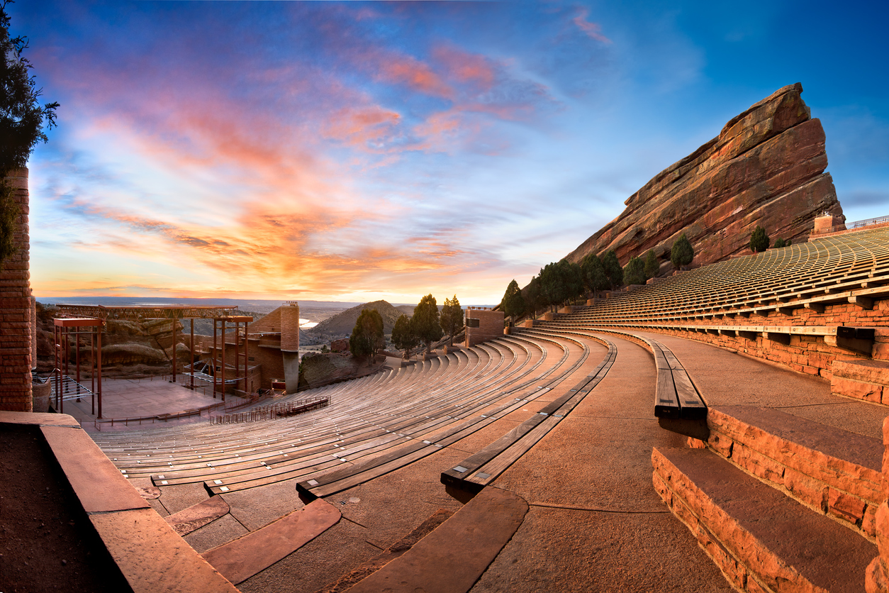 A look at Red Rocks Amphitheatre taken in October 2023. The iconic concert venue is a centerpiece of the city of Denver's department of Arts & Venues (ADAM SPRINGER/ISTOCK)