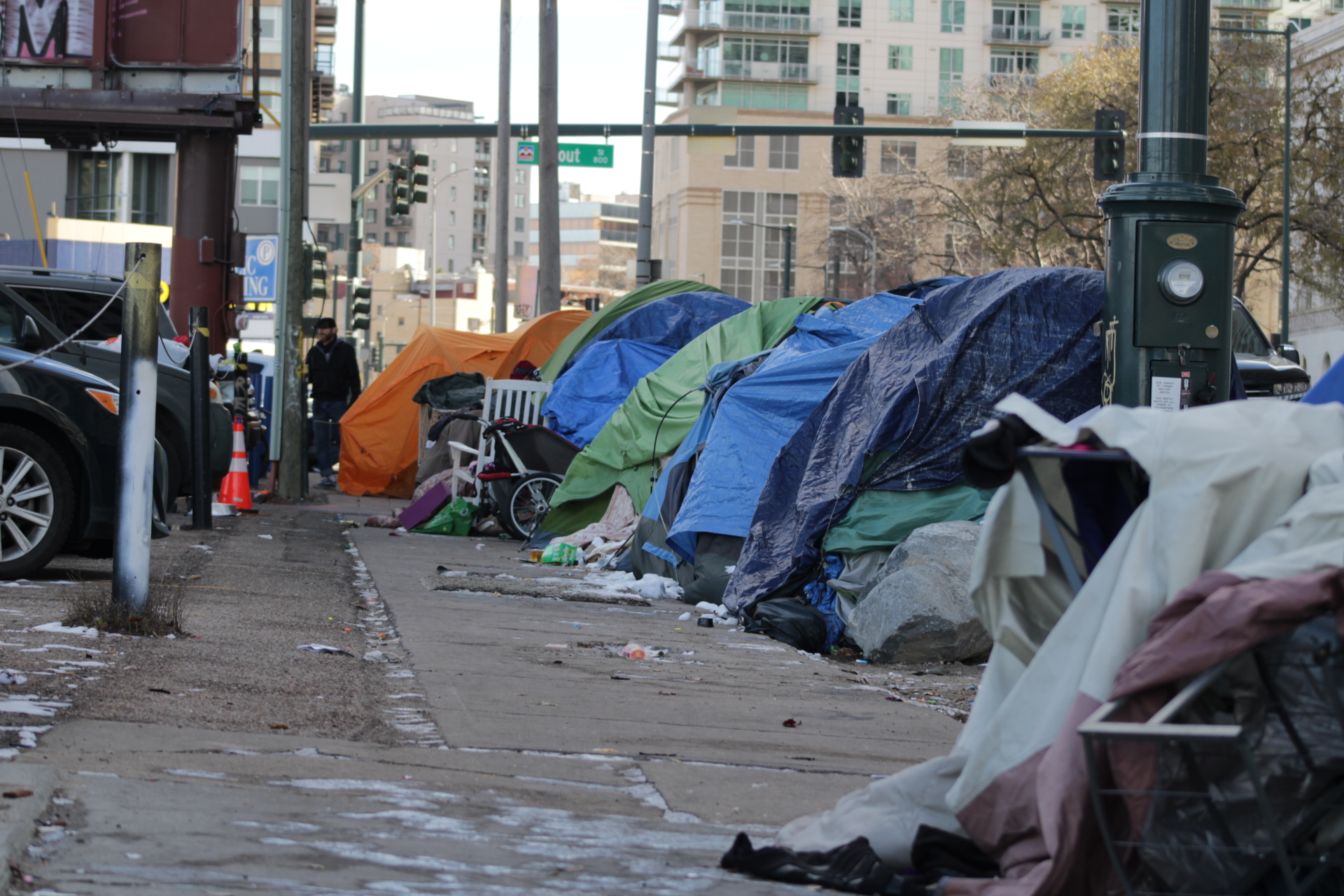 Denver opens hotel ballrooms as overnight shelter for homeless as frigid weather blankets city