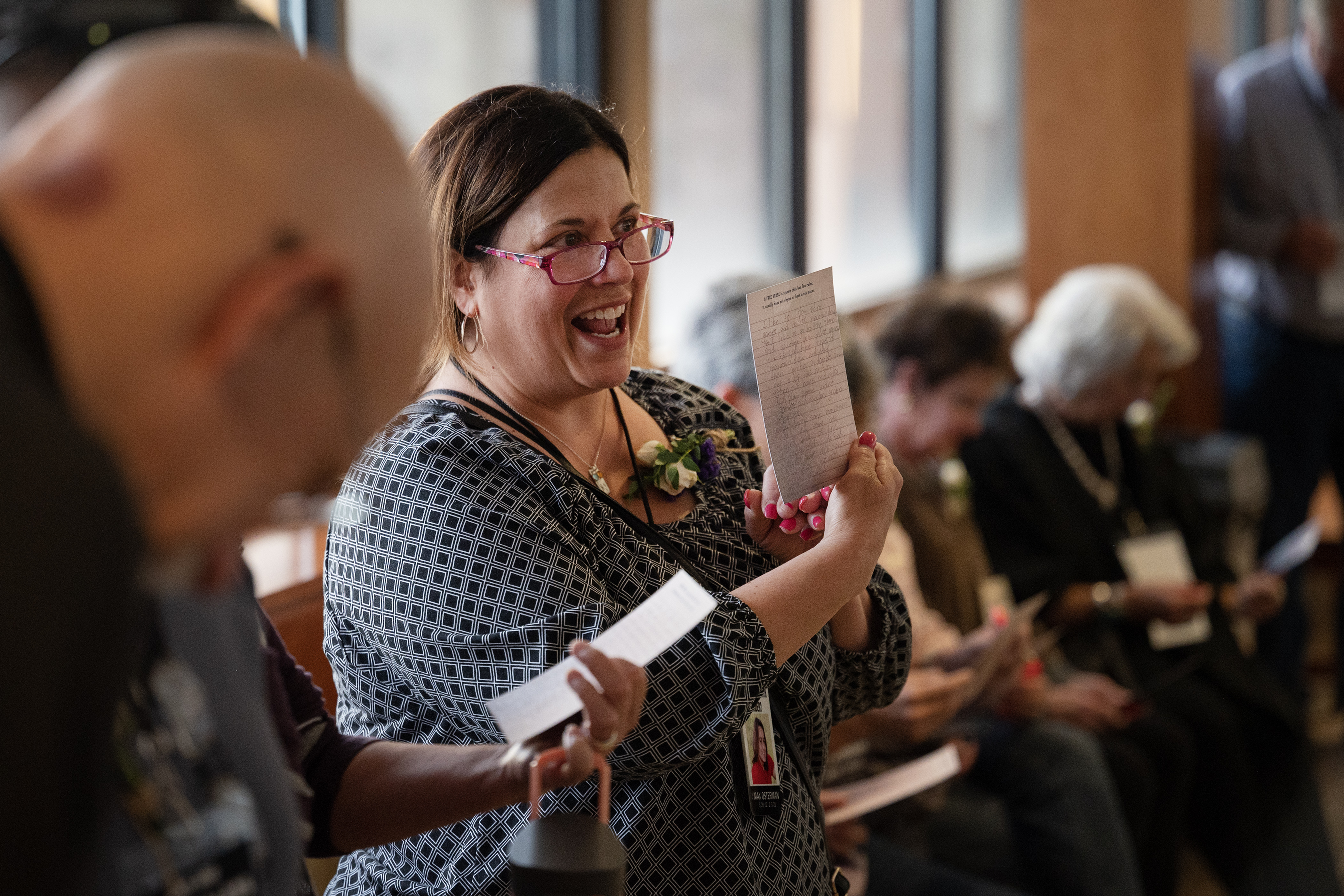 Kim Osterman, who lost her son Max to a fentanyl overdose in February of 2021, reads a letter written by Max when he was in third grade to the many friends and colleagues who came to support her, after a sentencing hearing for Sergio Guerra-Carrillo where she gave a Victim Impact Statements on Thursday, Nov. 2, 2023, at the Broomfield Combined Court in Broomfield, Colo. (Timothy Hurst/Denver Gazette) (TimHursttim.hurst@gazette.comhttps://secure.gravatar.com/avatar/aca82bd62b4ee425c598527cd6faa1b1?d=mm&r=g)