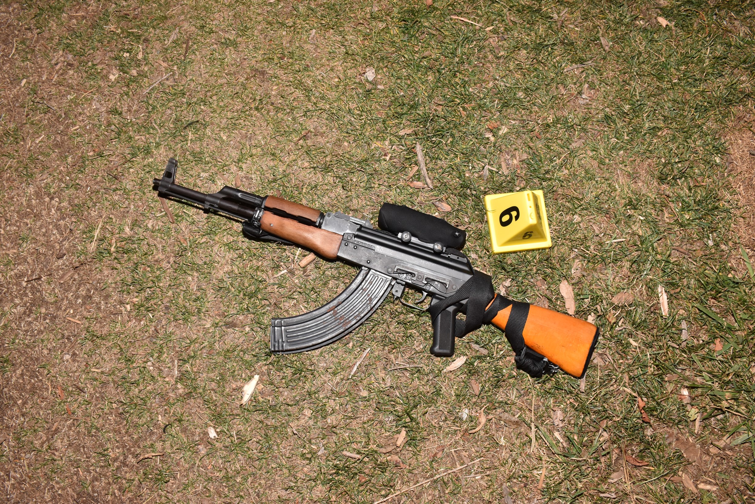 A Denver police officer-involved shooting occurred at Commons Park around 4 p.m. on Nov. 20 when witnesses reported that a man — later identified as 42-year-old Joshua Mitchell — was chasing bystanders around and yelling at them. The man was holding an AK-47 rifle — a banned weapon in Denver. (Courtesy Denver Police Department)