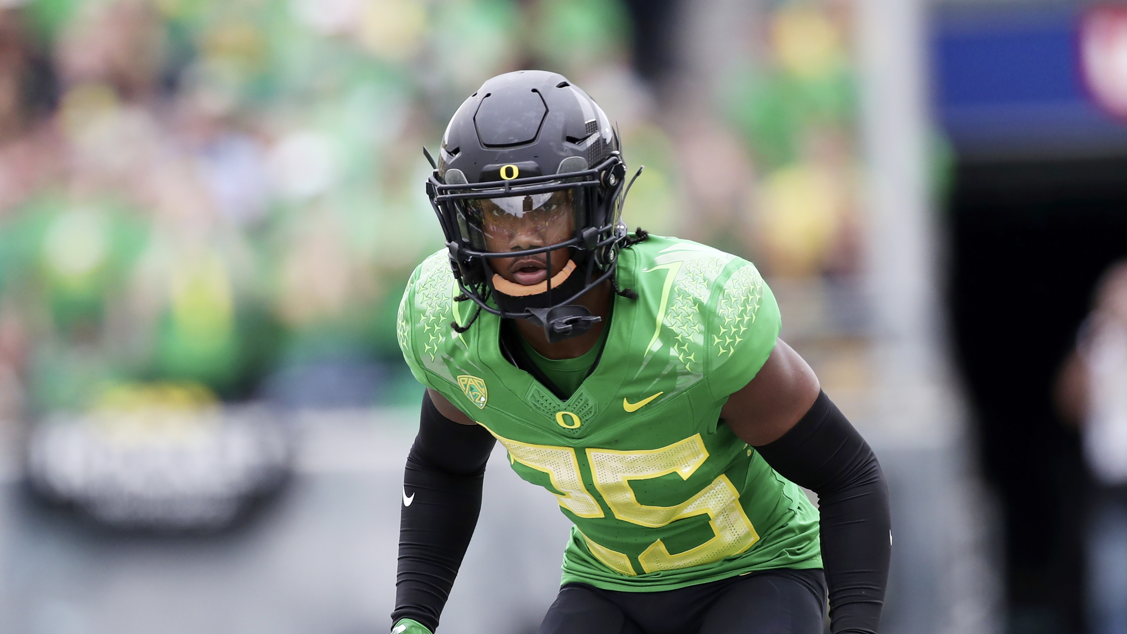 Oregon defensive back Nikko Reed (25) plays during an NCAA football game against Colorado, Saturday, Sept. 23, 2023, in Eugene, Ore. Oregon won 42-6. (AP Photo/Amanda Loman) (Amanda Loman)