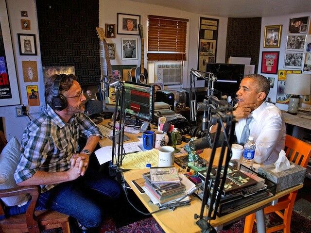 Marc Maron interviewed then-President Barack Obama for his
