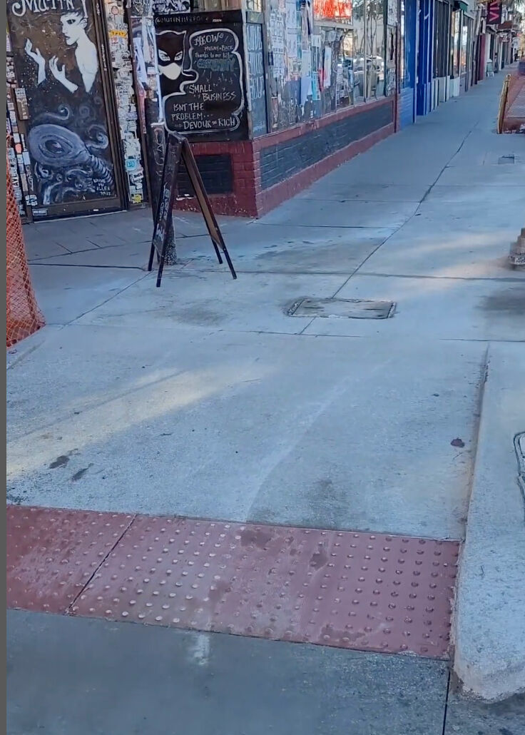 The owners of Mutiny Information Cafe at 2. S. Broadway can't wait to show people what it looks like in front of their shop without construction tape making it hard to get into. (COURTESY MUTINY INFORMATION CAFE)