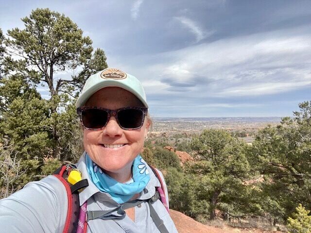 Jolie NeSmith takes a selfie at her go-to outdoor escape in Colorado Springs, Red Rock Canyon Open Space. Courtesy photo