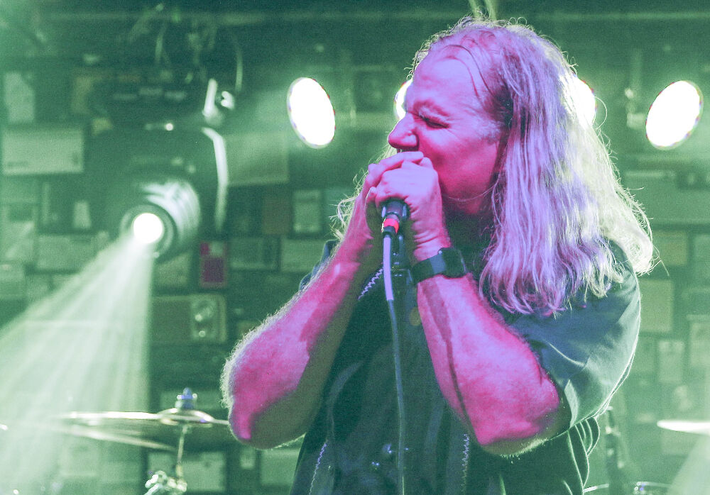 Mark Devine, frontman of Mr. Majestyk’s 8-Track Revival. He is pictured here in 2018 at Ophelia's. (JOHN MOORE/DENVER GAZETTE)