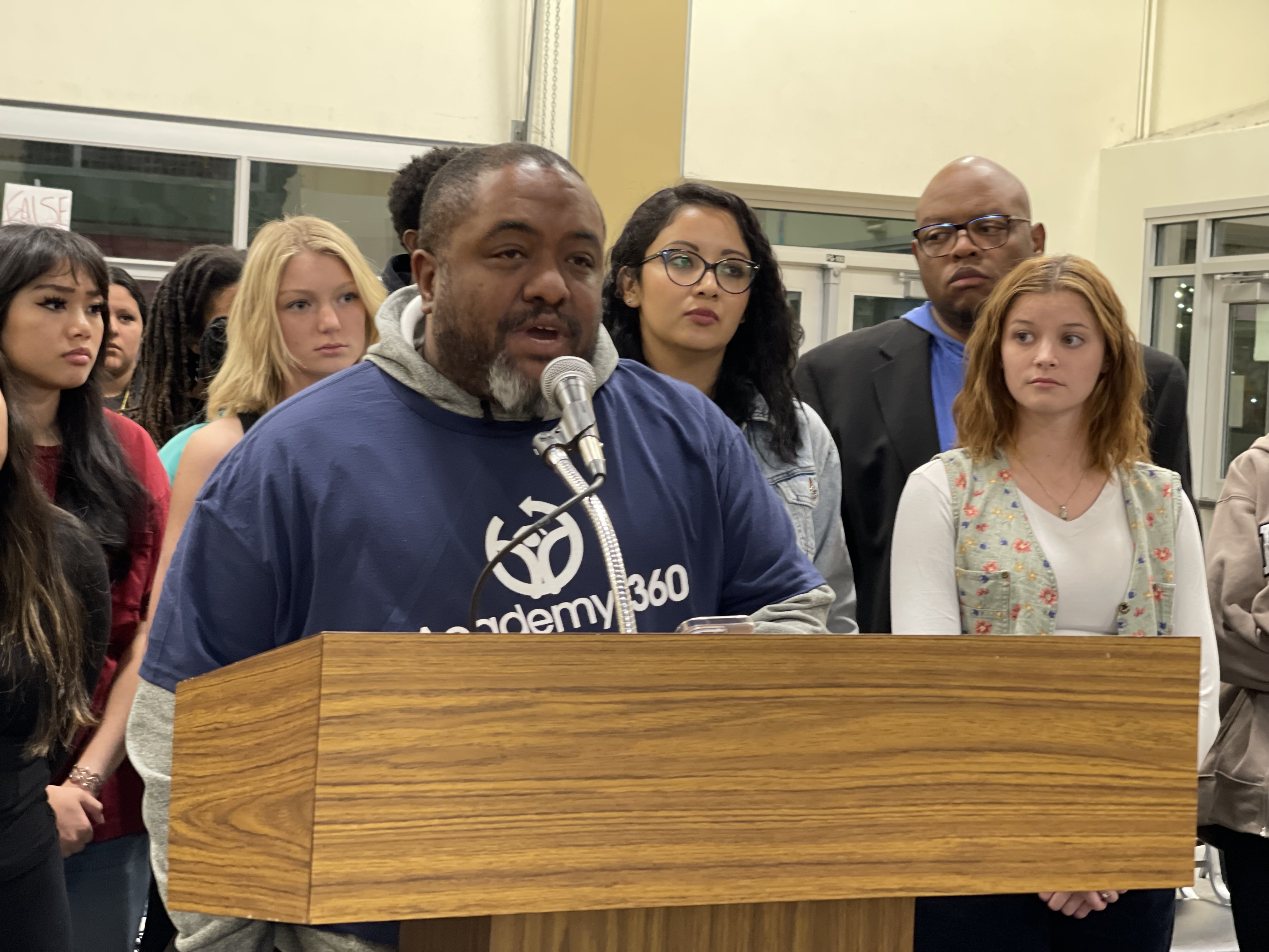 Vernon Jones Jr., executive partner of FaithBridge, a nonprofit organization concerned with student opportunities and outcomes, speaks in support of Academy 360 during a Nov. 13, 2023 Denver schools public comment meeting. (NicoBrambilanico.brambila@denvergazette.comhttps://denvergazette.com/content/tncms/avatars/4/ec/74a/4ec74aa2-71b0-11ed-af6f-0f0ae7acf7b0.d52fca74e95503d77da50127c9ff4e2d.png)