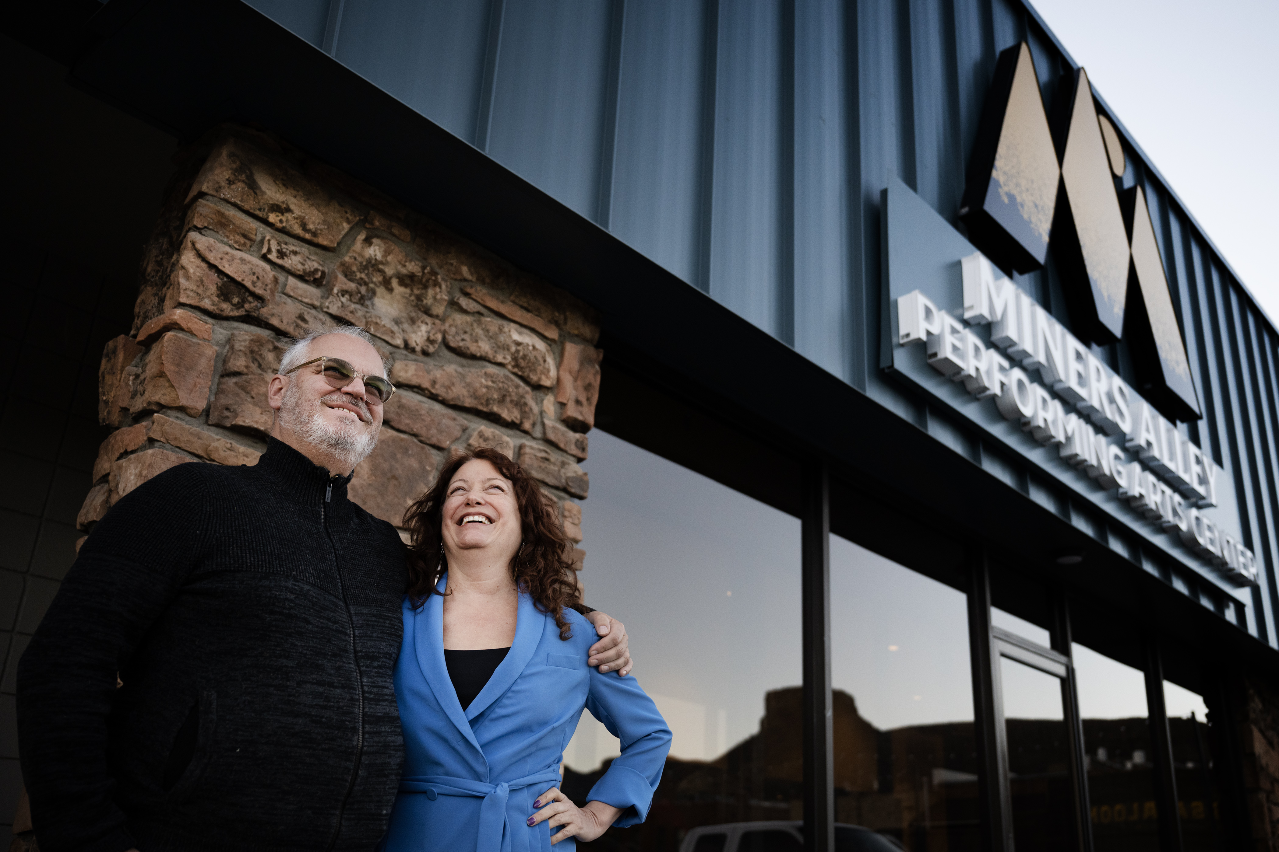 Husband and wife Len Matheo and Lisa DeCaro believe the new $17 million Miners Alley Performing Arts Center will be a community hub for the city of Golden. The first phase opens Friday, Dec. 2, with a world-premiere musical in the new 157-seat theater. (Timothy Hurst/Denver Gazette) (TimHursttim.hurst@gazette.comhttps://secure.gravatar.com/avatar/aca82bd62b4ee425c598527cd6faa1b1?d=mm&r=g)