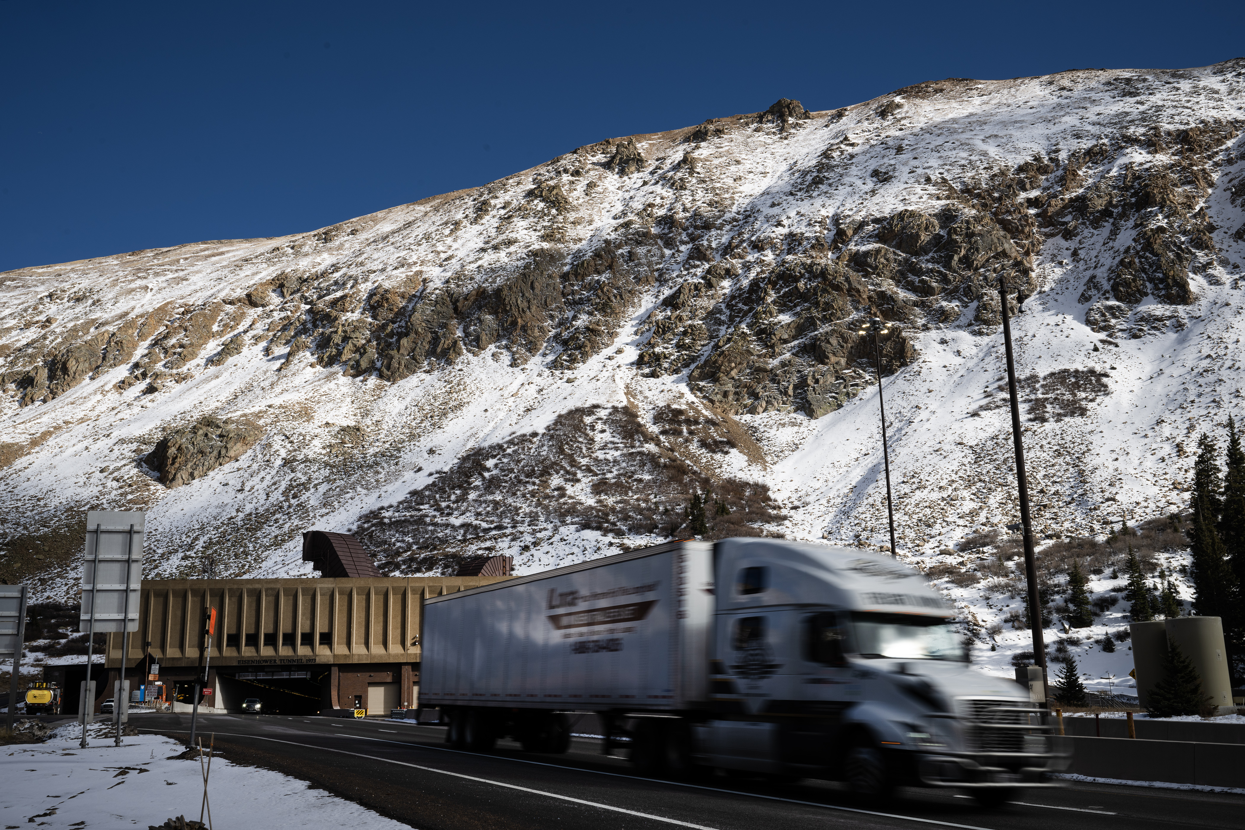 The West Portal of the Eisenhower–Edwin C. Johnson Memorial Tunnel, as seen on Friday, Nov. 17, 2023, in Summit County, Colo. (Timothy Hurst/Denver Gazette) (TimHursttim.hurst@gazette.comhttps://secure.gravatar.com/avatar/aca82bd62b4ee425c598527cd6faa1b1?d=mm&r=g)