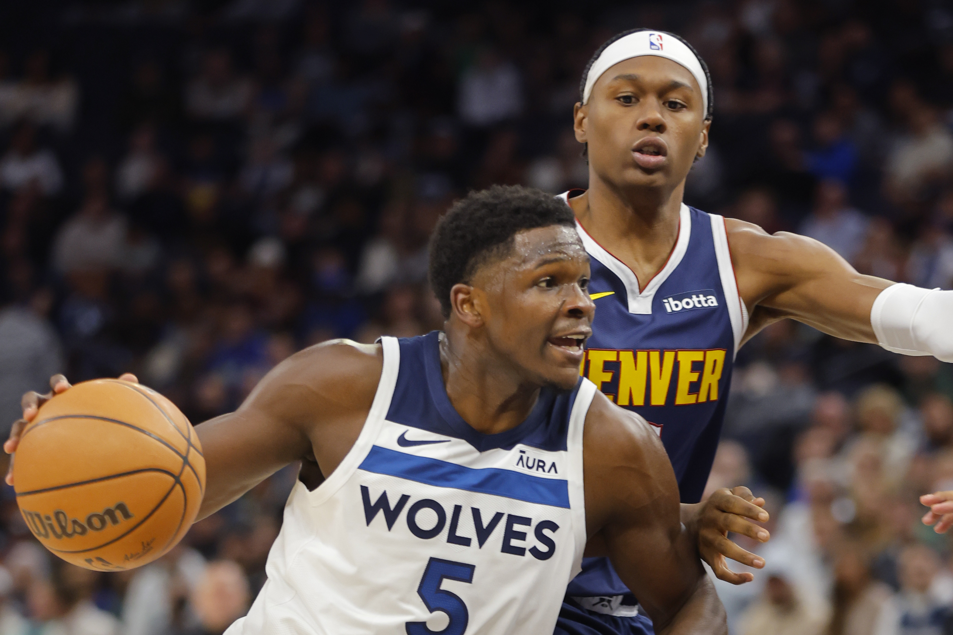 Air Force coach Joe Scott shares what makes Timberwolves star Anthony Edwards special; Minnesota hands Denver Nuggets first loss