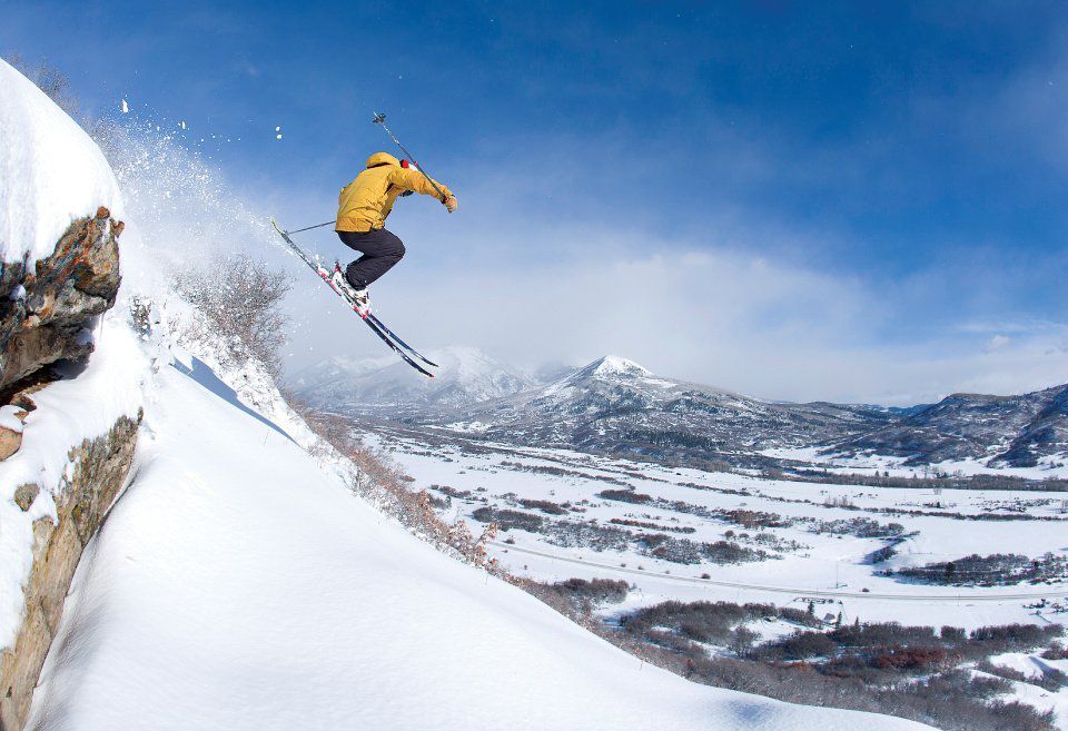 While Hesperus Ski Area is a good place to learn, skilled skiers find jumps like these with half of the 26 trails considered advanced. Photo credit: Scott DW Smith/Hesperus Ski Area
