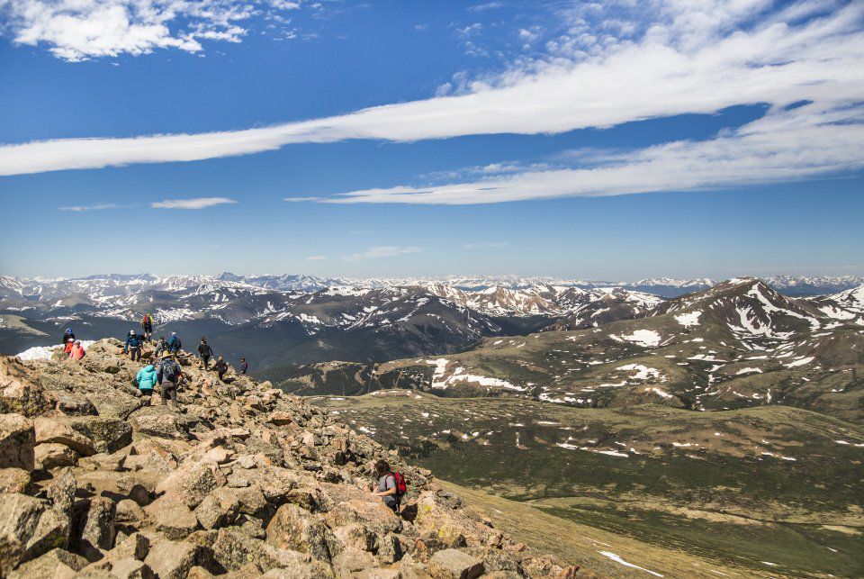 Hikers summit Mount Bierstadt in this June 19, 2016, photo. Gazette file (the gazette file)