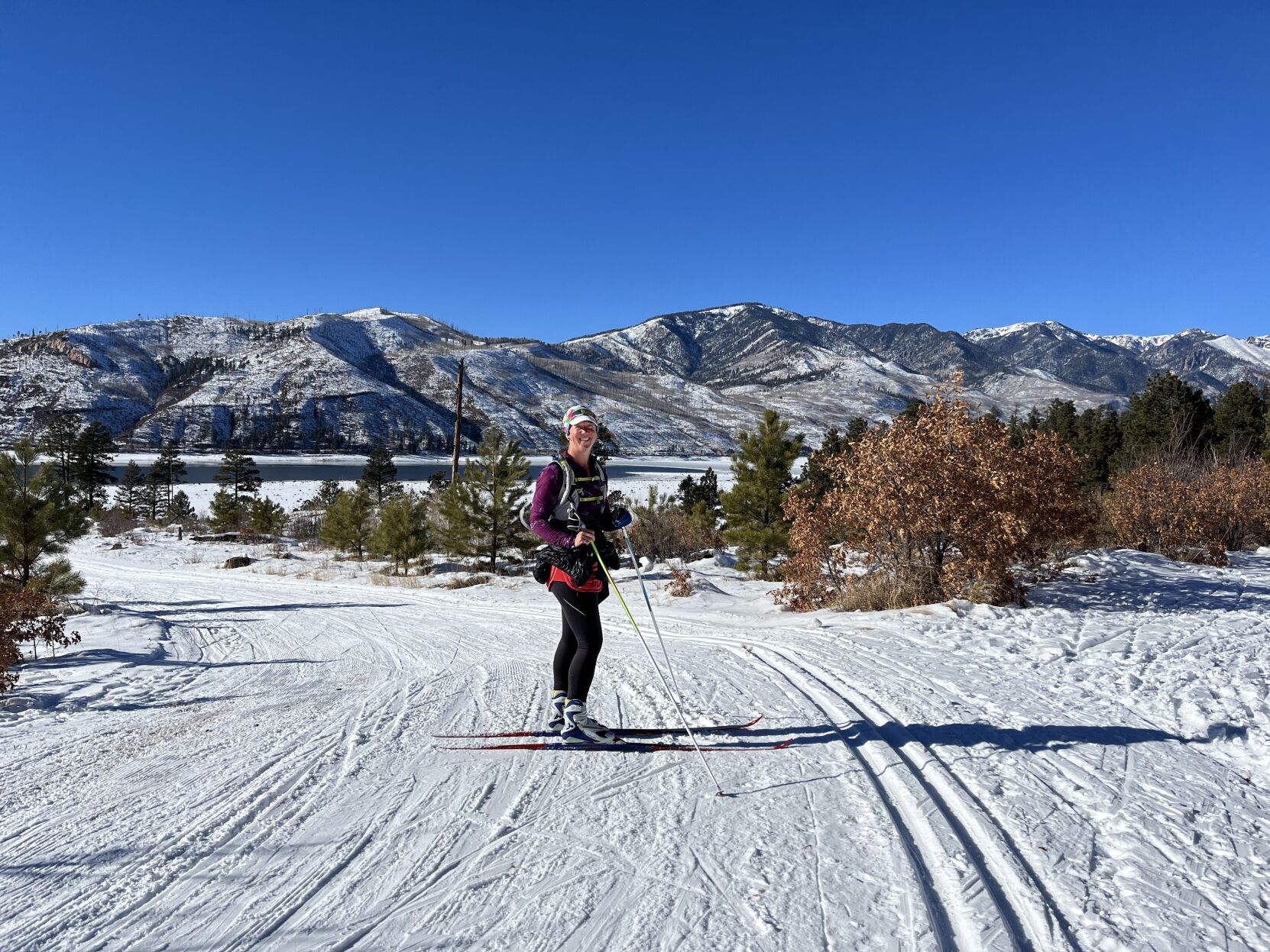 When she isn’t fighting fires as a smokejumper, Martha Schoppe spends the winter skateskiing and doing more in the outdoors around her home Durango. (Photo courtesy Martha Schoppe)