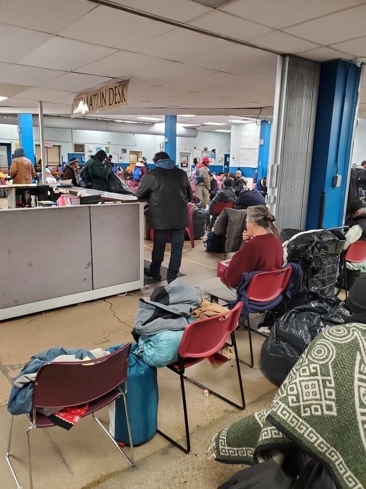 Scenes inside St. Francis Day Shelter on Nov. 26. The shelter serves as a place for homeless to seek refuge from freezing temperatures. (Courtesy: St. Francis Day Shelter)