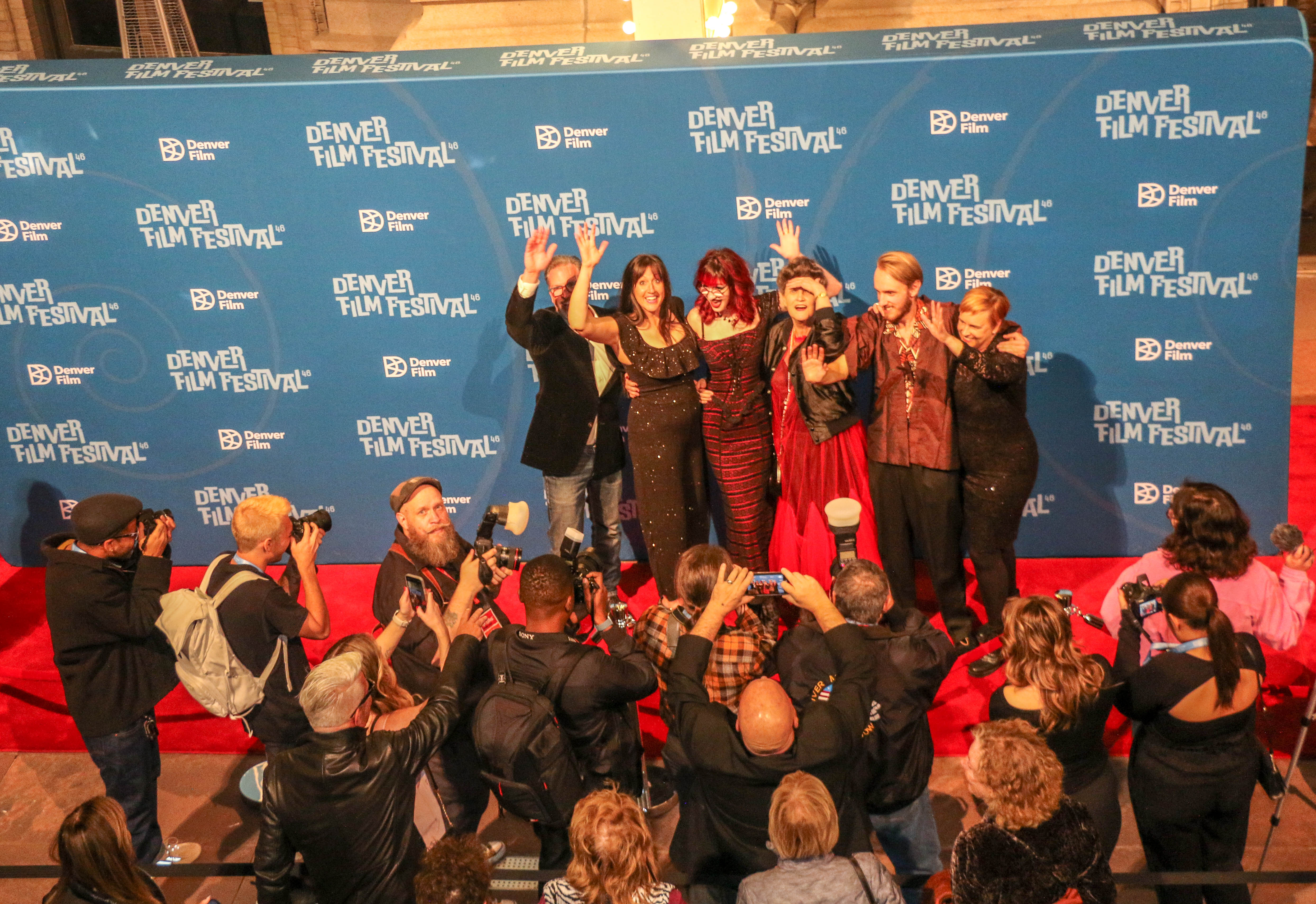 Walking the red carpet on the opening night of the 46th Denver Film Festival on Friday night are the creative team behind the short documentary 